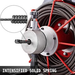 Commercial 100ft 1/2” Sewer Snake Drain Auger Cleaner Cleaning Machine Plumbing