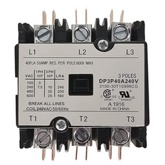Contactor 40A 3 Pole 240V AC coil Definite Purpose Air Conditioning CONTACTOR