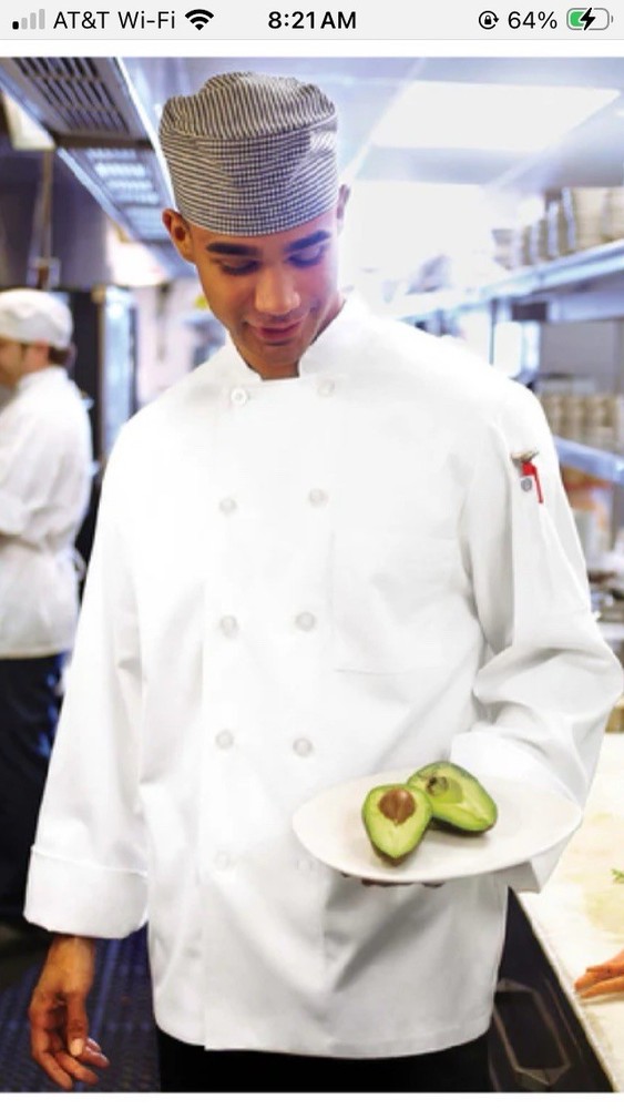 Chef Works Unisex / Men Le Mans Chef Coat, White, Large