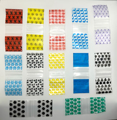 Apple Baggies #1515 1200pcs. Assorted Designs 1.5″ x 1.5″, (12 Packs of 100pcs)