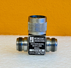 Weinschel 1506A DC to 18 GHz, 1 W, Type N (M-F-F) 2-Way Power Divider. Tested!