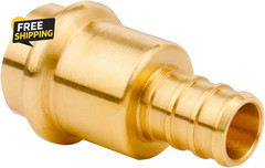 12 Pack 1/2″ Press Pro Press X 1/2″ PEX Adapter Crimp Fittings Brass