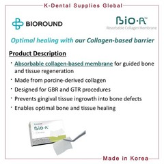 BIO-R Resorbable Collagen Membrane 4 Sizes