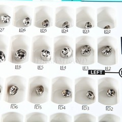 48 ASSORTED PRIMARY MOLAR STAINLESS STEEL CROWNS – COMPLETE KIT