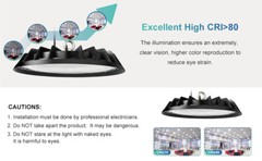 10Pcs 300W UFO Led High Bay Light Commercial Industrial Factory Shop Light 5000K