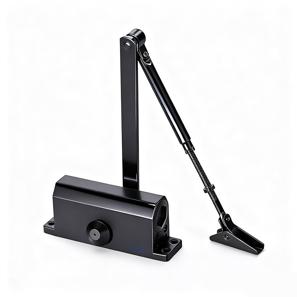 Automatic Door Closer for Home Adjustable Spring Hydraulic Door Closer Aluminum