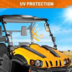 Scratch-Proof Heavy Duty UTV Windshield for Massimo, Hisun, Coleman, Bighorn