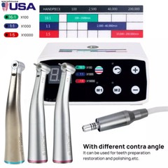 Dental Brushless LED Electric Micro Motor/1:1 1:5 Contra Angle Handpiece UPS