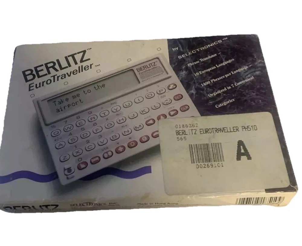 Berlitz EuroTraveller Interpreter PH510 Selectronics 1990 Needs batteries