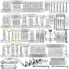 Major Basic Surgery 161 Pcs Set Surgical Instrument Stainless steel German Grade