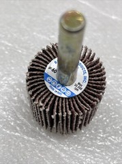 1″ x 1″ x 1/4″ Shank Mounted Flap Wheels – A/O 60 Grit Sanding Wheels, 50 Pack
