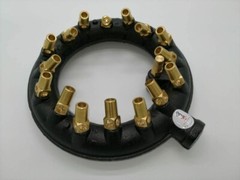 9″ High-Powered Jet Burners With Lip (Propane Gas) *(16 Brass Tip Jets Burner)