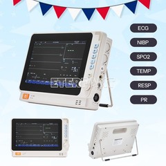 10-inch Portable Multi-parameter Vital Signs Monitor ECG NIBP SPO2 TEMP RESP