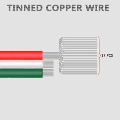 3 Pin Conductor Extension Wire 33Ft 22 Awg Gauge Stranded Tinned Copper