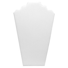 Lot of 6 White Leatherette Necklace Jewelry Display Easel Stand Necklace Easel