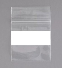 500/PCS White Block 8″x10″ Clear Reclosable Seal Bag Plastic Zip Lock Bags 2Mil