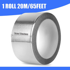 Aluminum Foil Tape 2″ x 65ft | 3.9 Mil High-Temp HVAC Tape for Ductwork & Vents