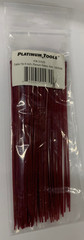 Platinum Tools 31026 8″ Air Handling Plenum Rated Cable Tie, Red, 100 pack