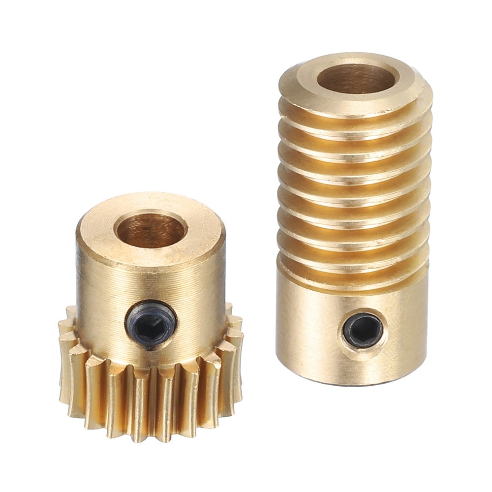 Worm Gear 5mm Wheel Shaft Brass 0.5M 20:1 Reduction Rate Drive Gear Box New