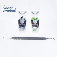 1set Dental Composite Resin Fill Handle Spatula Foam Veneer OptraSculpt Pads Kit