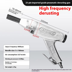 Pneumatic Descaling Descaler Knocking Rust Gun Corner Straight Descaling Gun