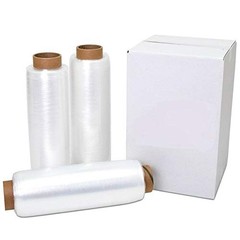18″ x 1500′ 80 Gauge 4 Rolls Pallet Wrap Pre-Stretched Stretch Film Clear