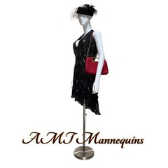 5ft 5″ Female mannequin torso+ base, Adjustable hgt, Removable head, arms, hands