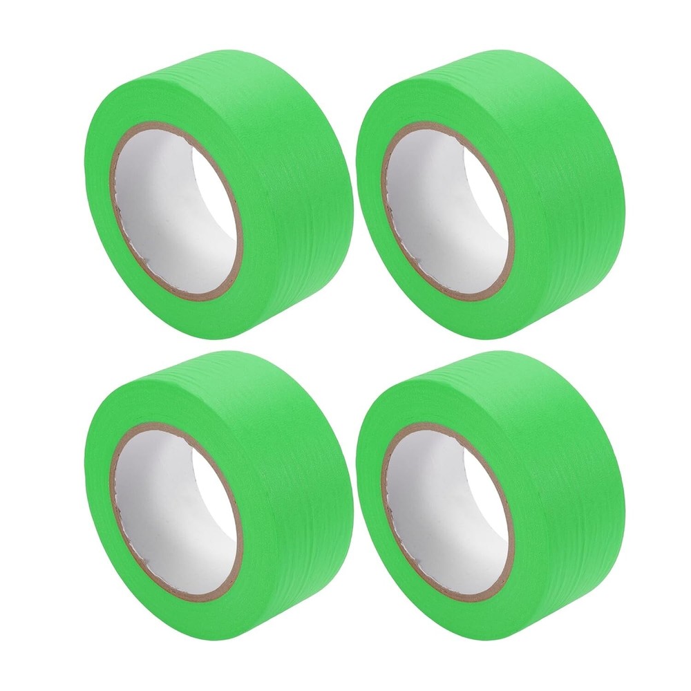 72 Rolls Green Painters Masking Tape, 2 Inch x 60 Yards 5.5 Mil, Walls Painting
