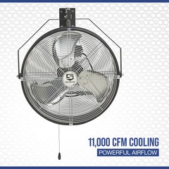 Strongway 18in. Garage Bay Fan, 3300 CFM, 1/12 HP