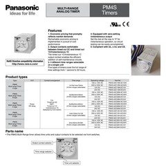 PANASONIC PM4S Multirange Timer ANALOG PM4S-A2C10M-AC120V ATC94343 100-120V AC