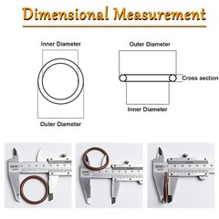 Metric Vitons Rubber FKM O Ring Seals 2mm Cross Section 1mm-196mm ID Brown oring