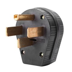 50A 125V Straight Blade US Power Plug 4 Holes Plug Industrial Grade NEMA 14-50P