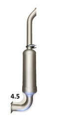 Muffler w/ extension for John Deere / Yanmar Tractor as shown -Check dimensions!