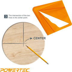 Plastic Center Finder Tool for 8 Inch Square, Round, Octagon and 5-3/4 Inch Hexa