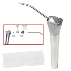 Dental 3 Way Air Water Spray Triple Syringe Handpiece w/ 2 Nozzles Tip Tubes US