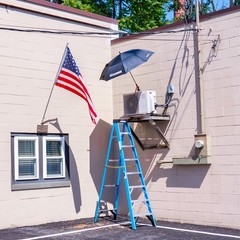 Supco 60″ Umbrella w/ Magnetic Base MUKIT for Shade during Outdoor Repair Work