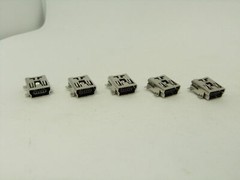 5 Pcs Pack Lot Mini USB Type B 5Pin Female Socket Right Angle SMD Jack Connector