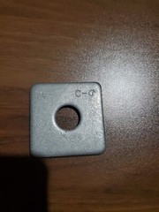 50 Hubbell Chance 6813 Galvanized Steel Flat Square Washers 2 1/4″ 5/8 Hole