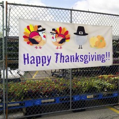 Vinyl Banner Multiple Sizes Happy Thanks Giving Advertising Printing B Lifestyle