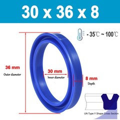 Oil Seal Rings UN/UNS/UHS PU U-cup Piston Hydraulic Rod Height 5-12mm All Sizes