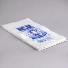 1000 CASE 25 Lb Clear Plastic Ice Bags Store Machine Commercial Barcode 25LB UPC