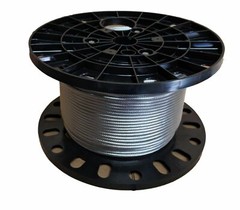 3/16″ Stainless Steel Cable Railing Wire Rope 1×19 Type 316 (350 Feet)