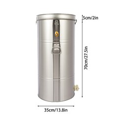 Stainless Steel 2 Frame Manual Honey Extractor for Beekeeping