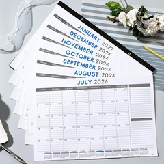 2026-2027 Large Desk Calendar Pad, 18-Month (17″ x 12″) with Corner Protectors