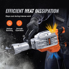 Demolition Jack Hammer, 3500W Jack Hammer Concrete Breaker 1900 BPM Heavy Duty E
