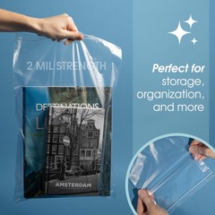 4×6 Clear Reclosable Zip Bags 1000ct 2 Mil Poly with Resealable Lock Seal