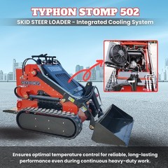 TYPHON STOMP 502 Compact Tracked Skid Steer Loader 22.1HP Honda Gasoline engine