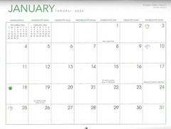 2026 Hawaii Wall Calendar – Scenic Island Photos & Hawaiian Holidays All Year