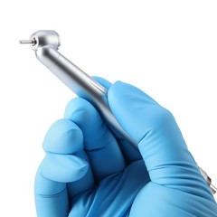 5 X Dental Handpiece 45 Degree Surgical High Speed Turbine Single Spray 4Hole