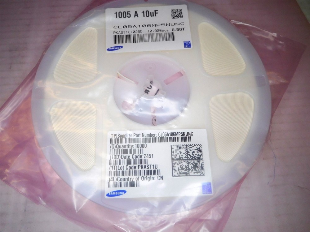 (10000) Samsung CL05A106MP5NUNC Multi-Layer Ceramic Capacitors 6.3V (052726)
